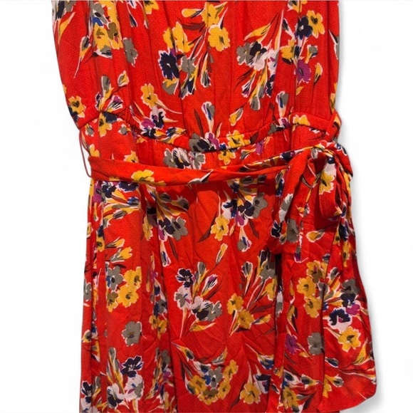 Anthropologie 52 Conversations Colloquial Off Shoulder Floral Midi Dress US 12​ - Picture 4 of 11